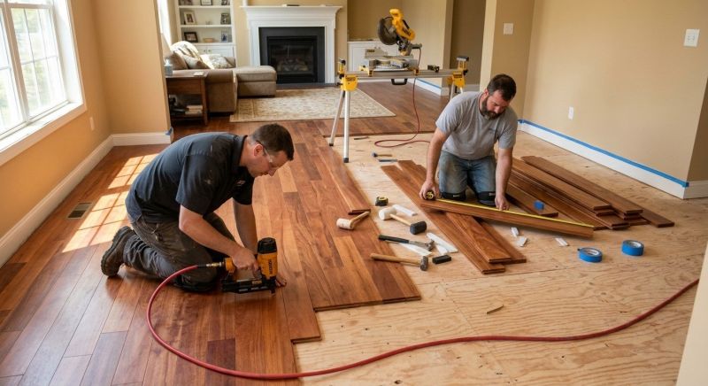 Cherry Floor Installation in Golden, CO