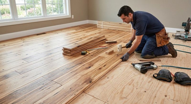 Hickory Floor Installation in Golden, CO