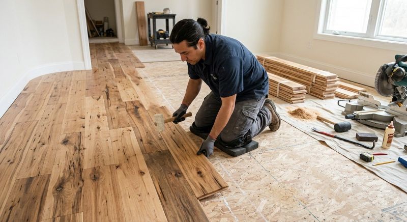 Hickory Floor Installation in Golden, CO