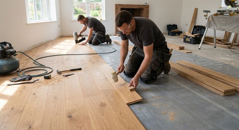 Oak Floor Installation in Bailey, CO