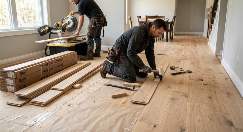 Oak Floor Installation in Black Hawk, CO