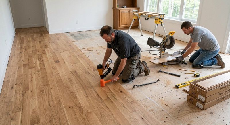 Oak Floor Installation in Conifer, CO